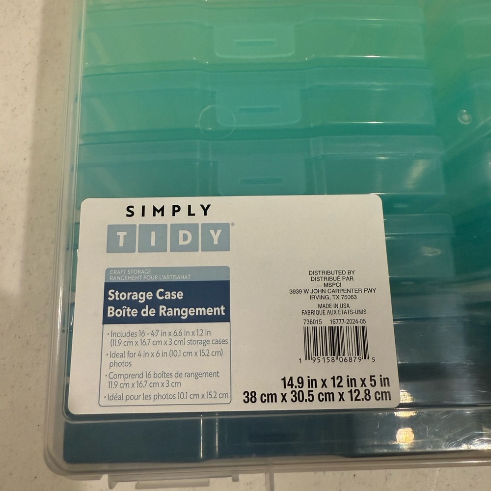 NEW Simply Tidy Ombré Photo & Craft Keeper ~ Storage Case - Picture 7 of 10